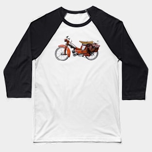 Vintage French Motobecane Moped Baseball T-Shirt